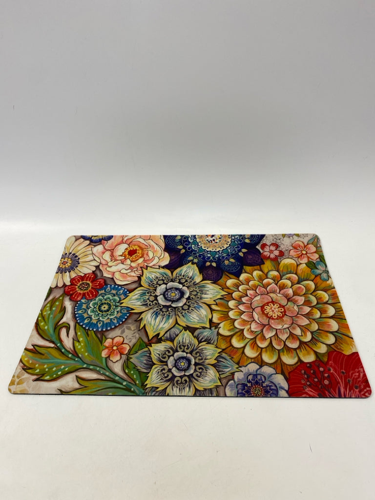 Multi Color Flowers Neoprene Misc. Office