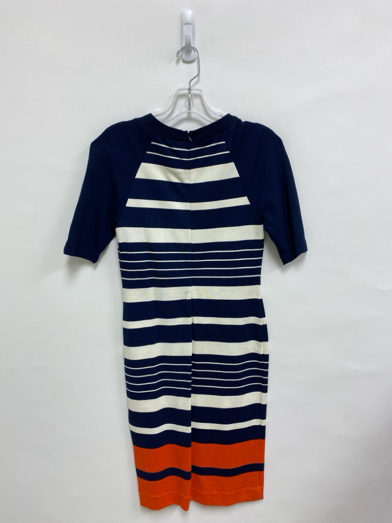 Michael Kors Size 4 Navy Cream Stripes Ladies Dress