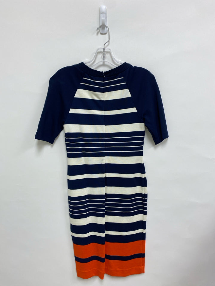 Michael Kors Size 4 Navy Cream Stripes Ladies Dress