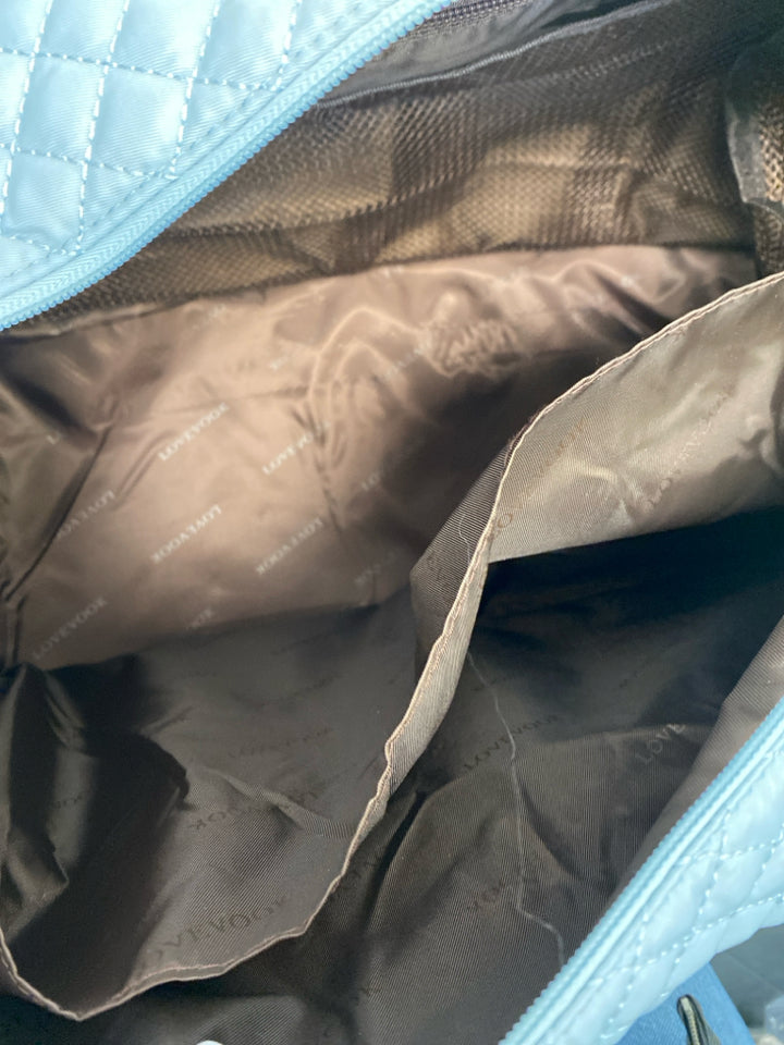 Lovevook Powder Blue Quilted Duffle Bag