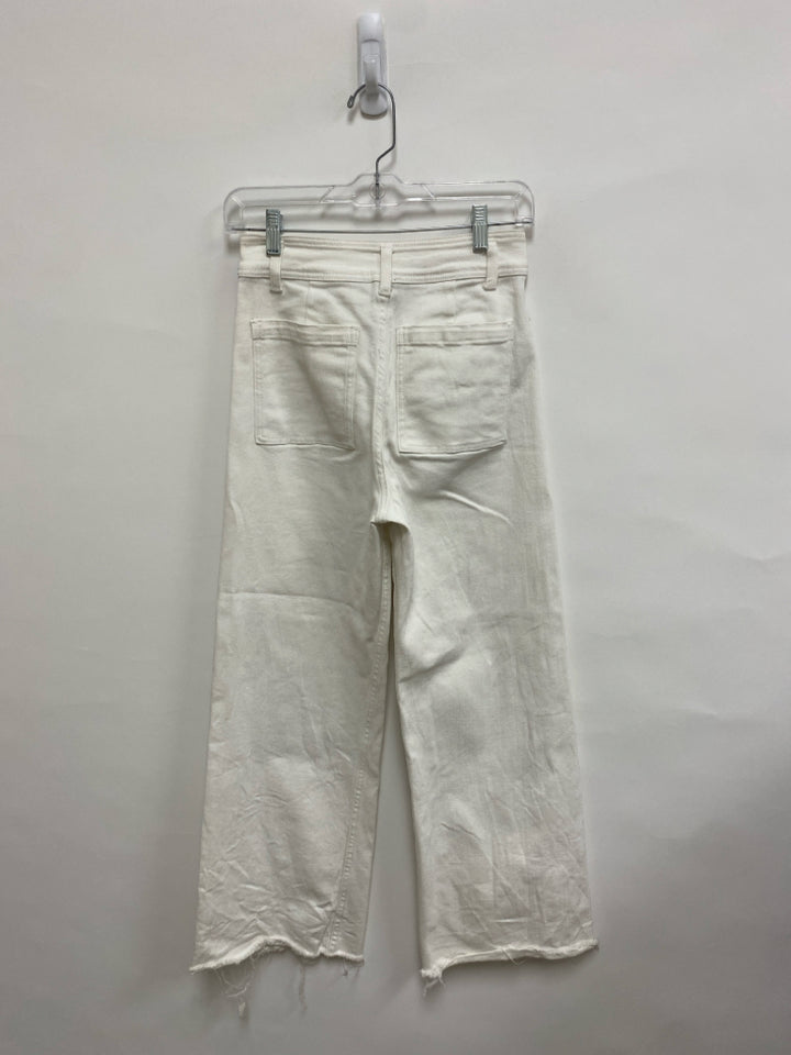 Size S White Wide Leg Ladies Jeans