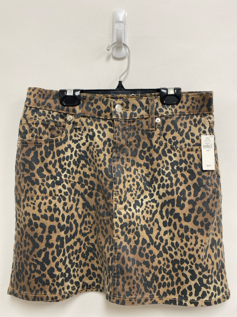 NWT Gap Size 6 Brown Black Animal Print Ladies Shorts