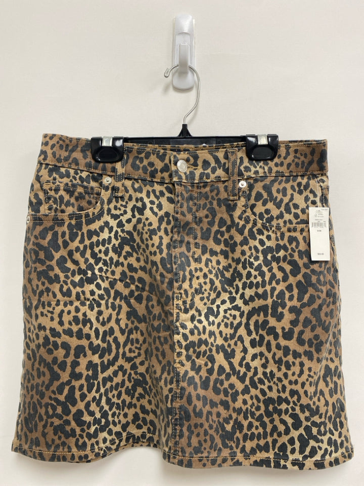 NWT Gap Size 6 Brown Black Animal Print Ladies Shorts