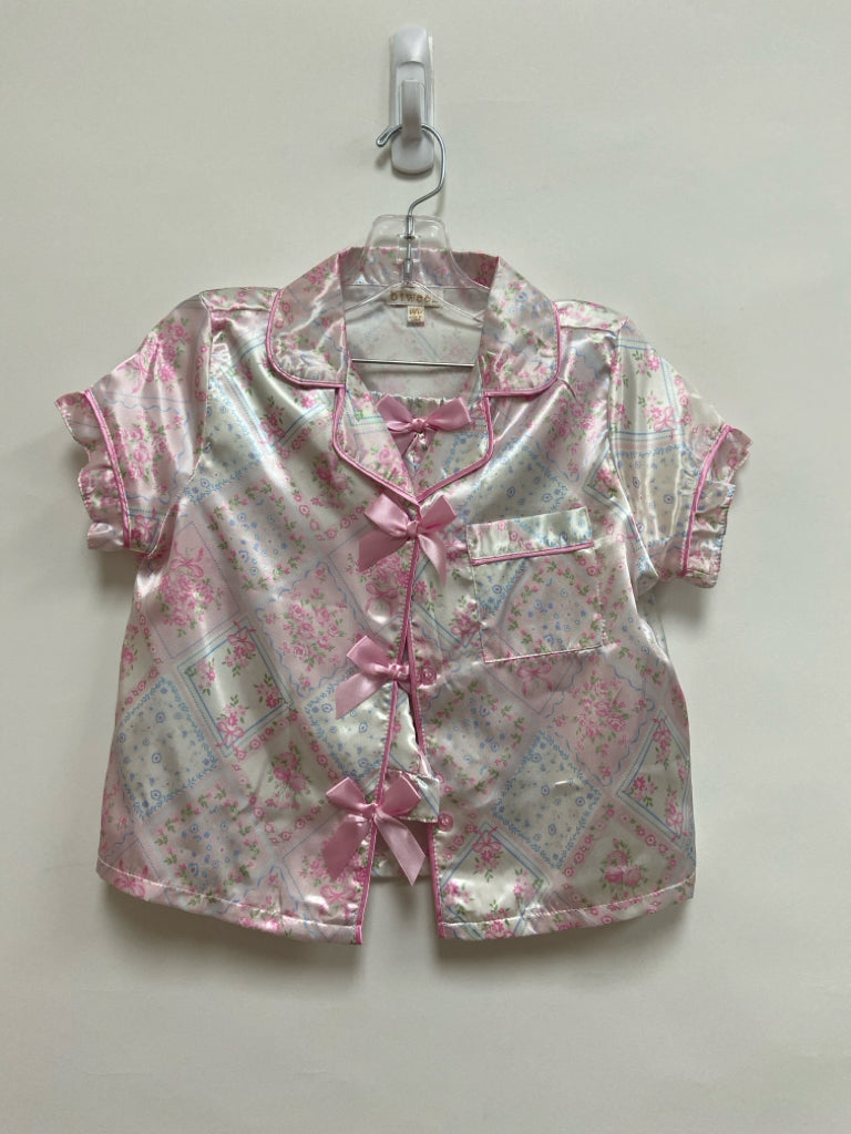 btween SIZE 10/12 White/Pink Blue/Green Flowers Girl&