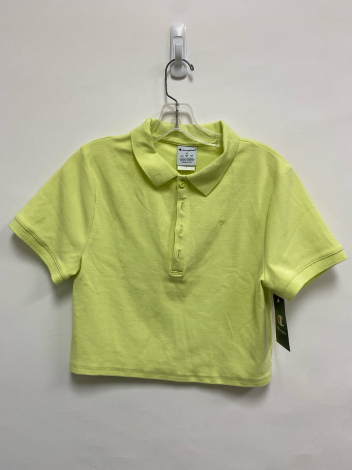 NWT Champion Size XL Yellow Polo Athletic Top