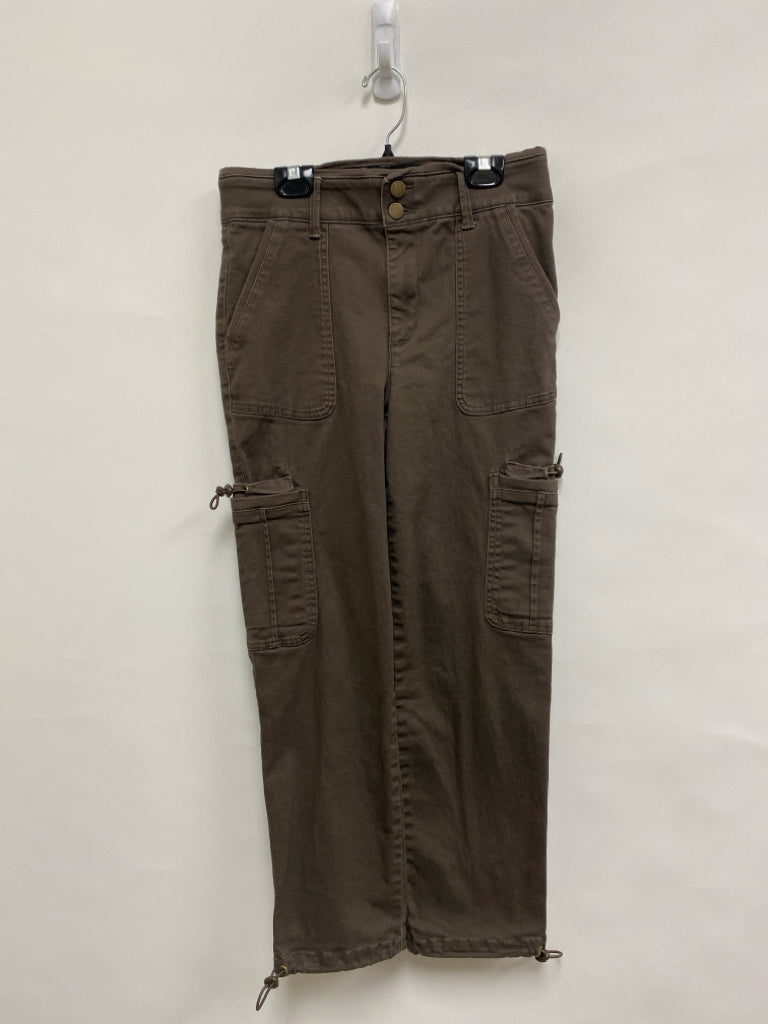 Democracy Size 4P Brown Cargo Petite Pants