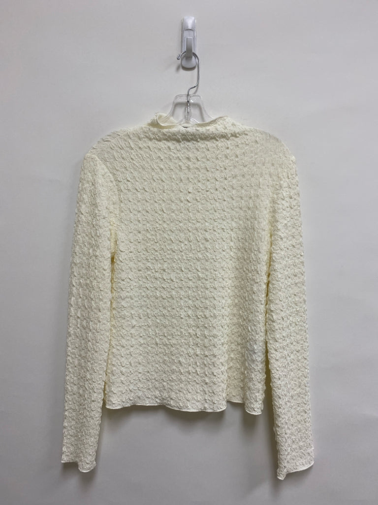 JASON WU Size M White Texture Ladies Top