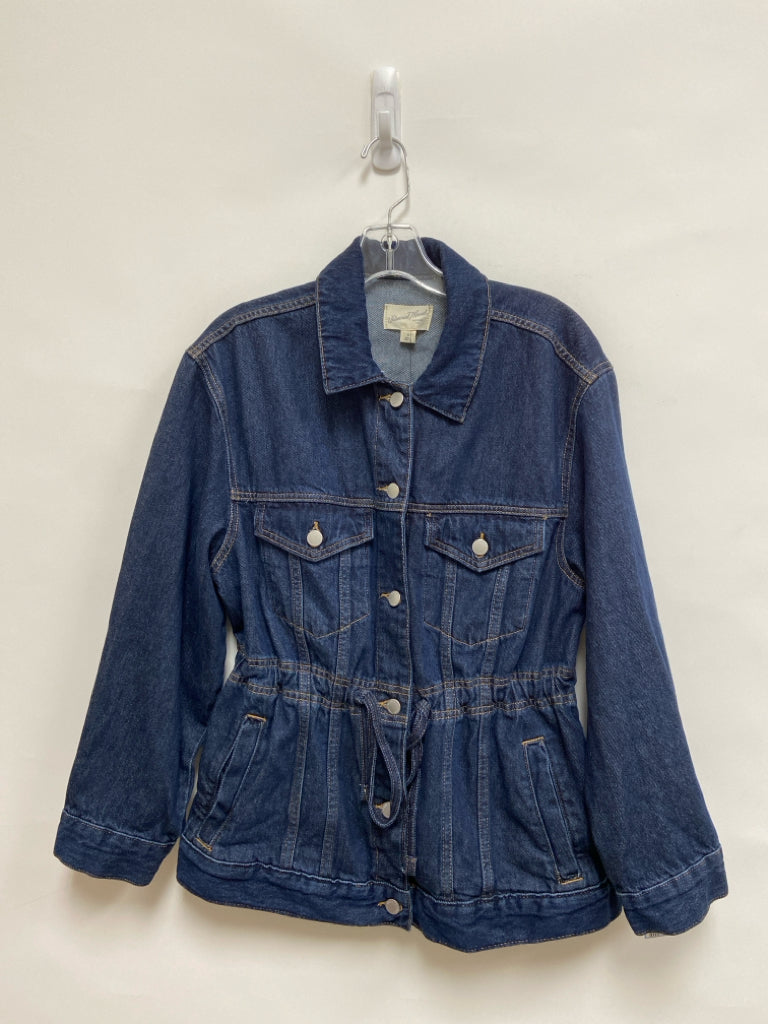 NWT Universal Thread Size S Dark Blue Button Up Denim Ladies Jacket
