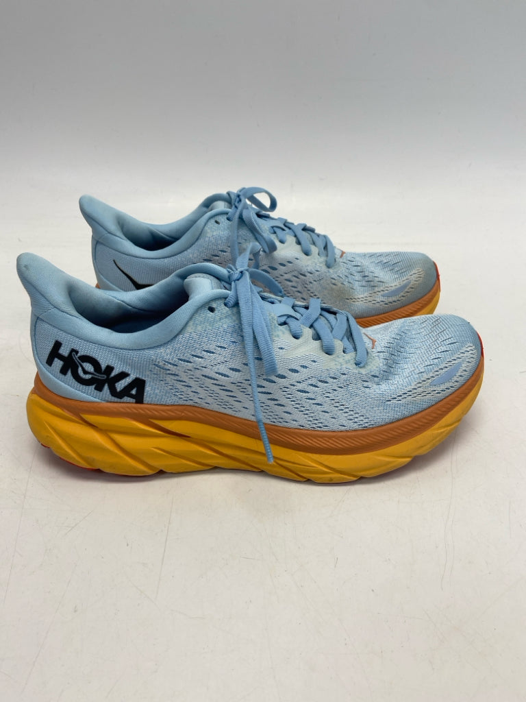 Hoka  Size 7.5 Blue Lace-up Sneakers