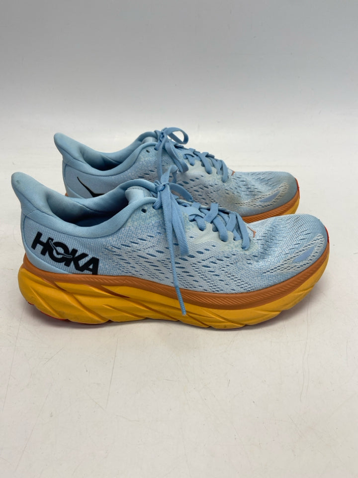 Hoka  Size 7.5 Blue Lace-up Sneakers