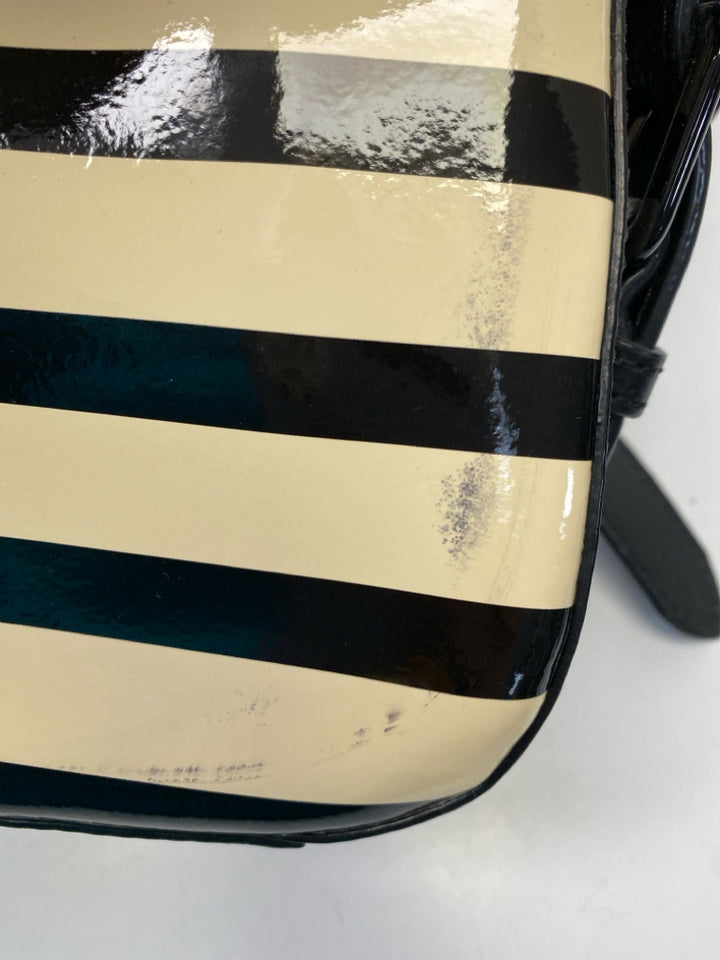 Kate Spade Cream Black Stripe(s) Crossbody