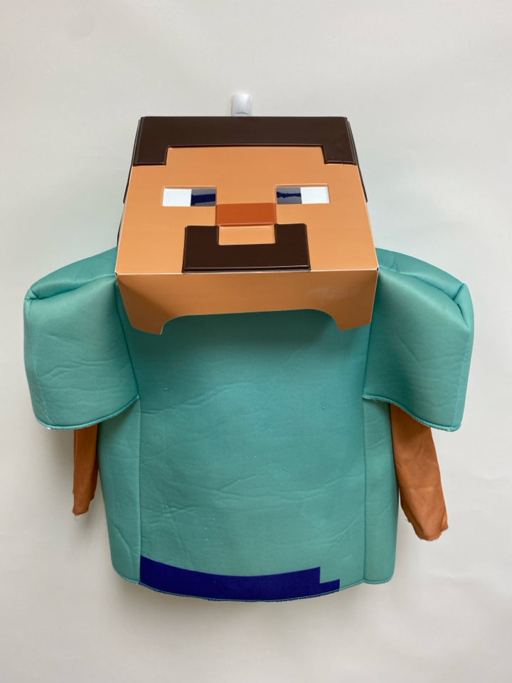 SIZE 4/6 Mint Blue Tan Minecraft Boy&