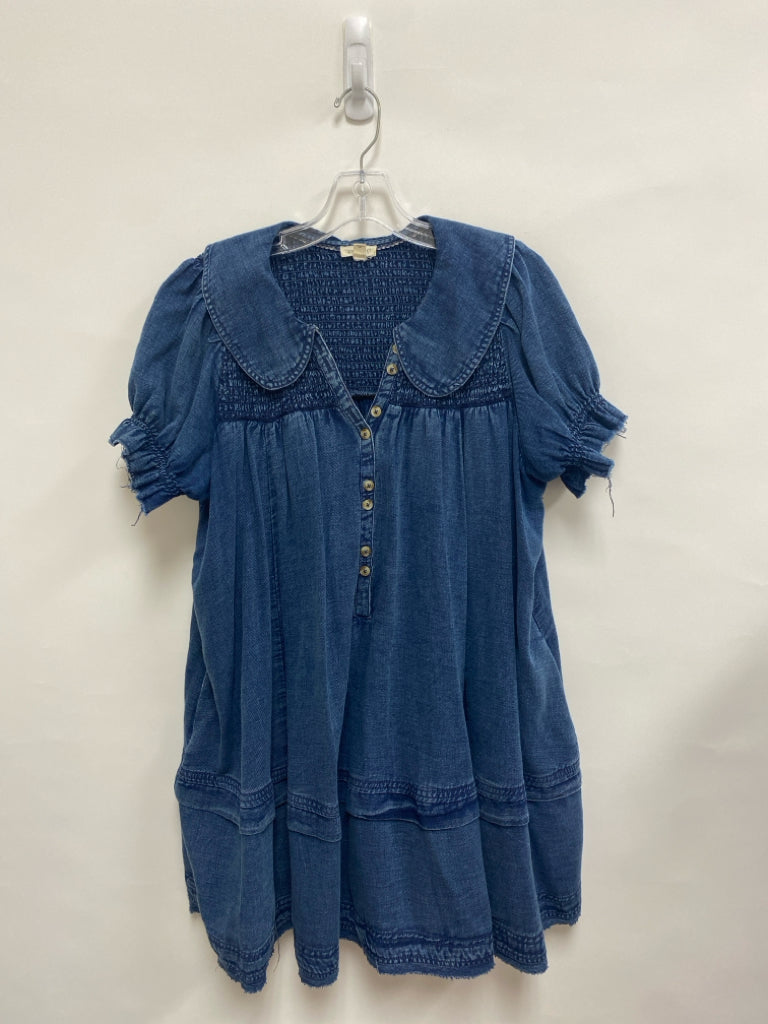 Pilcro Size S Blue Fringe Ladies Dress