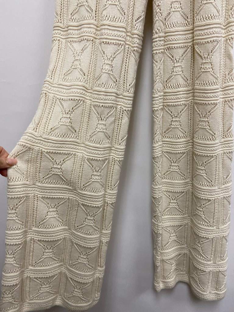 NWT Size XS Beige Crochet Ladies Pants