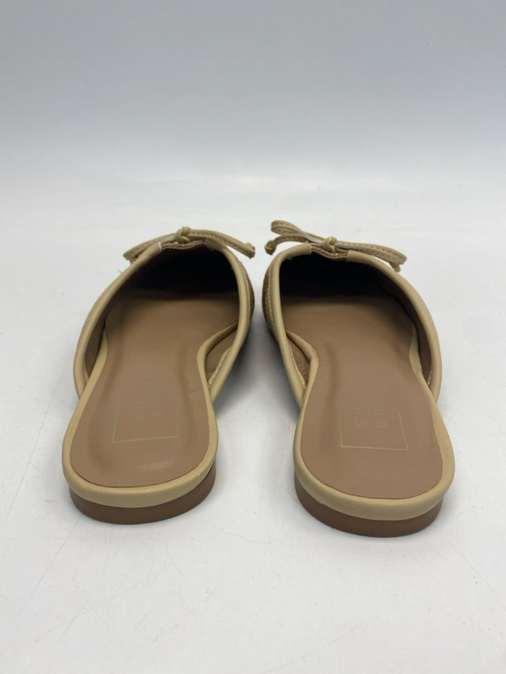 NWOT Shu Shop  Size 6.5 Brown Woven Mules