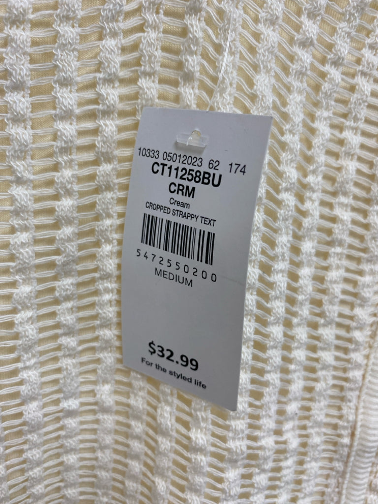 NWT Size M Cream Texture Tank Ladies Top
