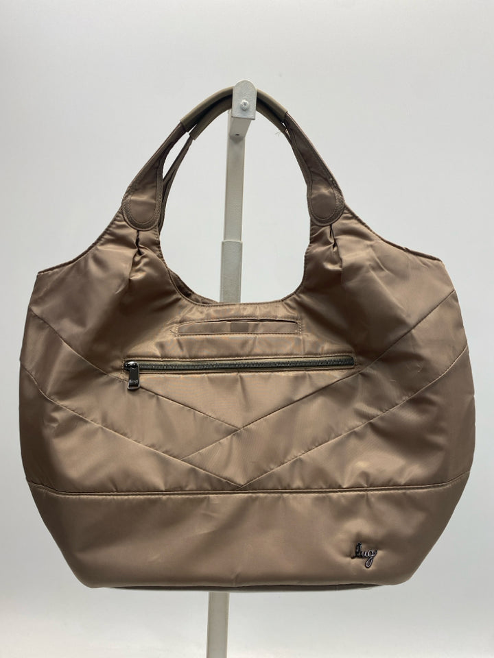 Lug Brown Nylon Tote Bag