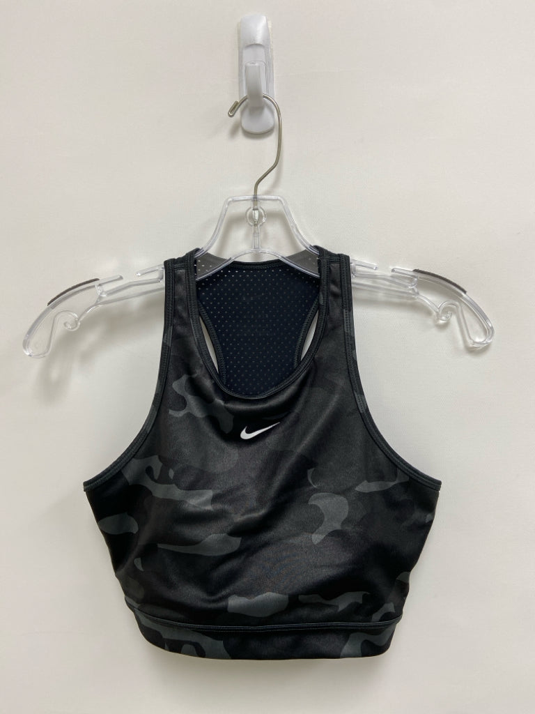 Nike Size M Black Camouflage Athletic  Bra