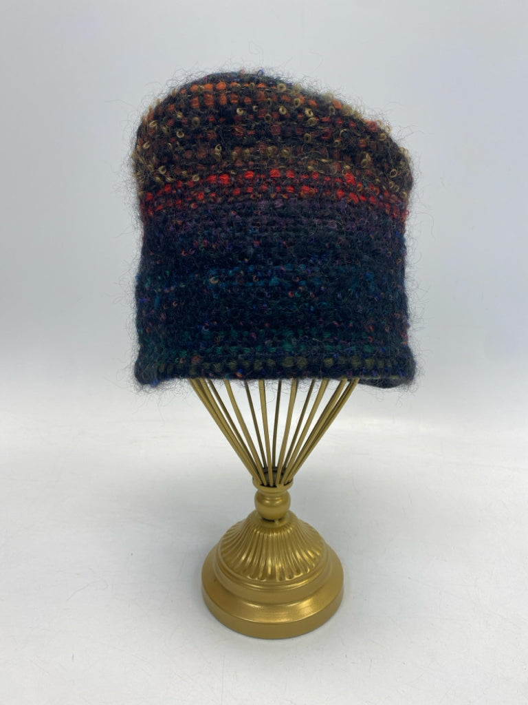 Black Multi Color Winter Hat