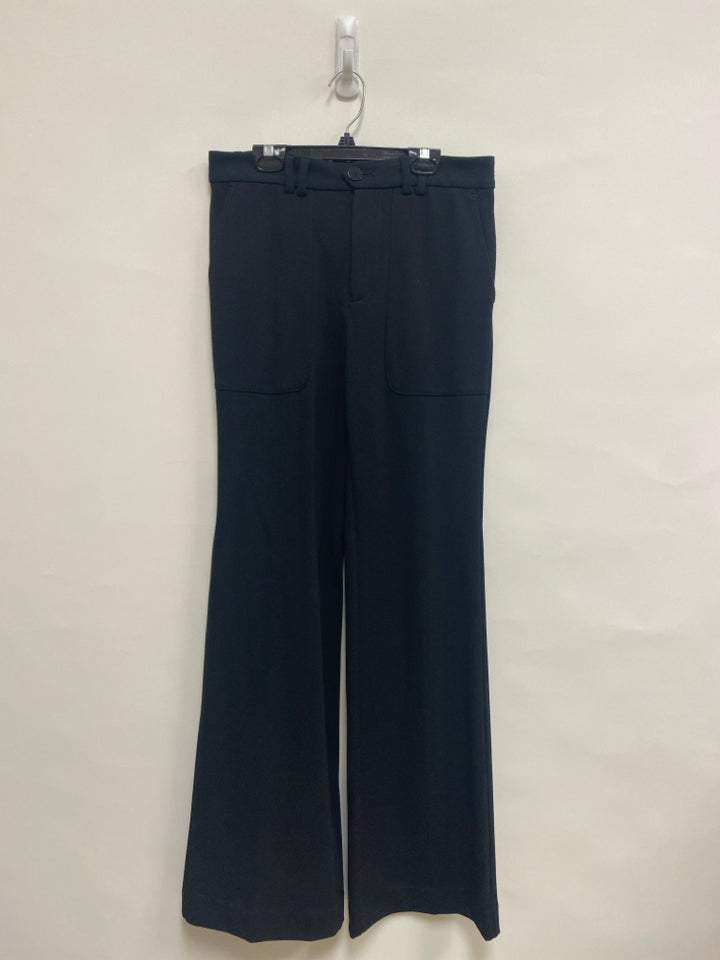 Anthropologie Size 4 Black Texture Wide Leg Ladies Pants