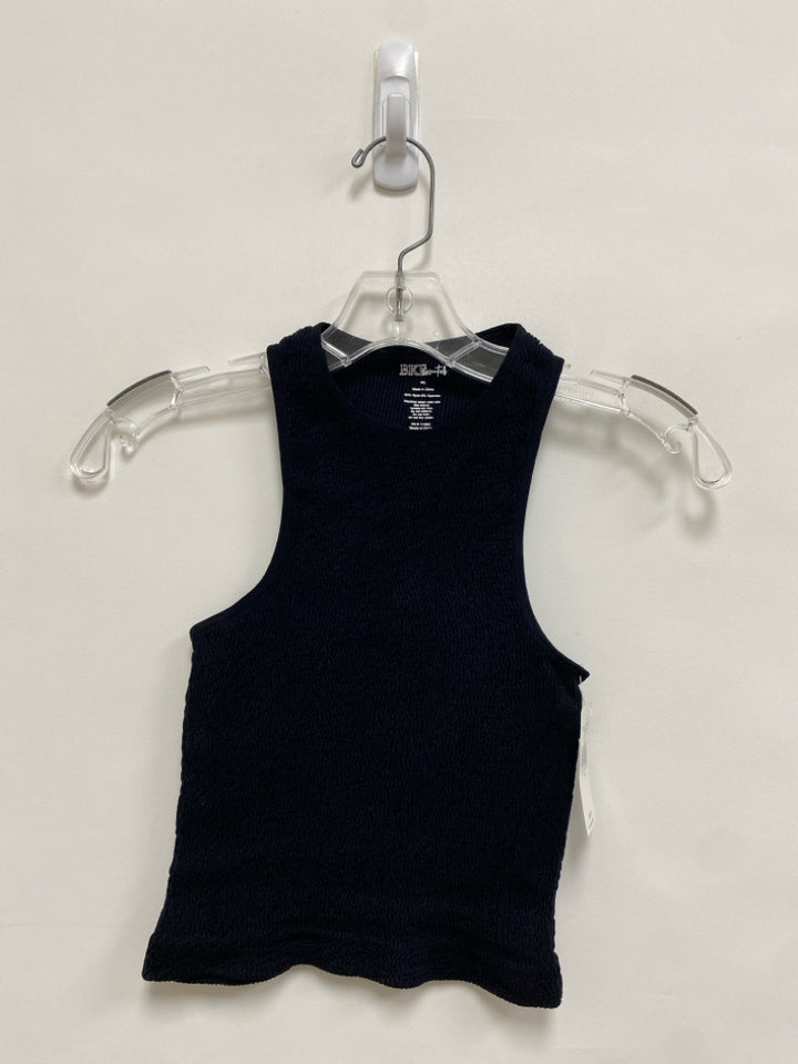 NWT BKE Size M Black Smocking Tank Ladies Top