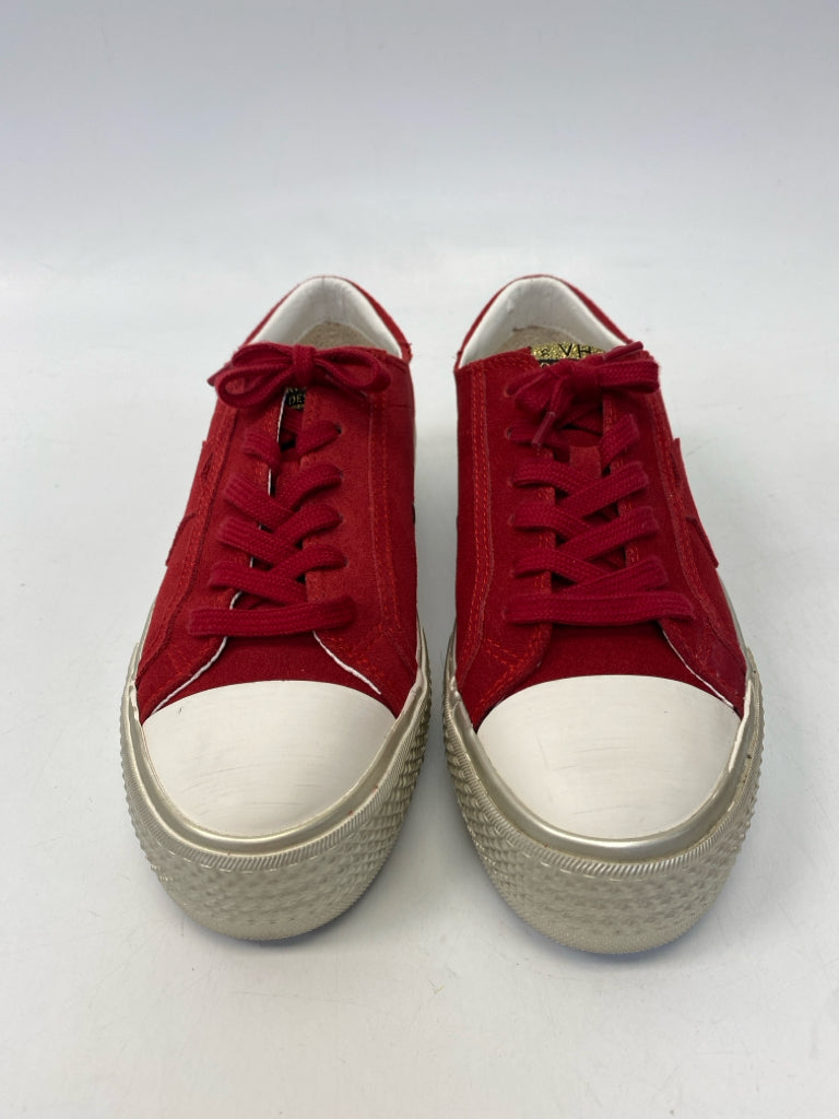 NWOT Vintage Havana  Size 8 Red Lace-up Sneakers