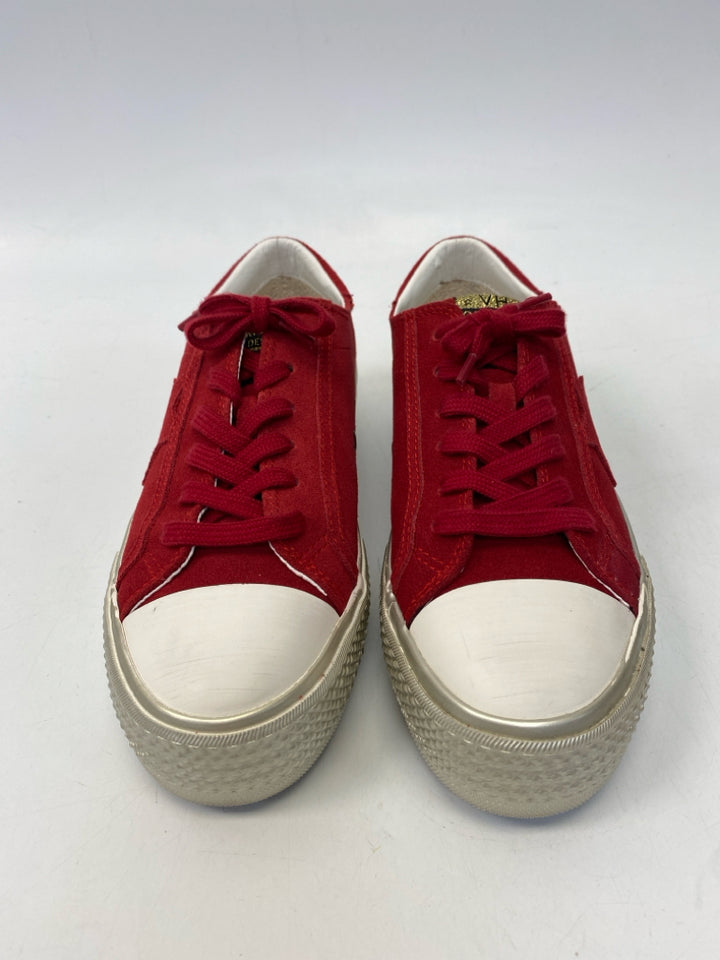 NWOT Vintage Havana  Size 8 Red Lace-up Sneakers