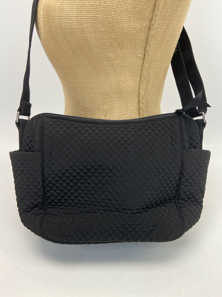 Vera Bradley Black Quilted Fabric Crossbody