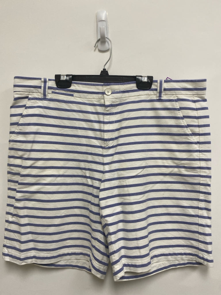 Gap Size 14 Blue White Striped Ladies Shorts