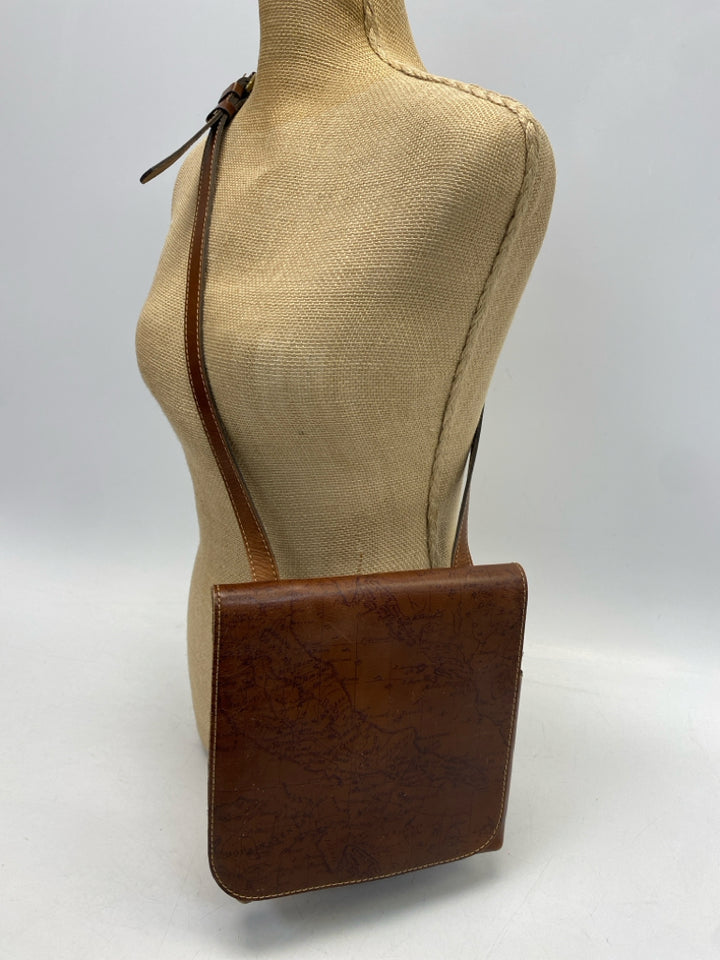 Patricia Nash Brown Map(s) Crossbody