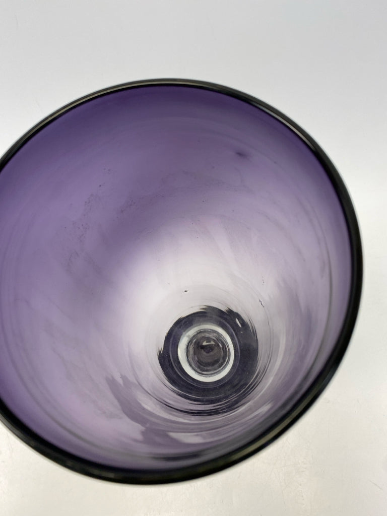 Purple Clear Vase