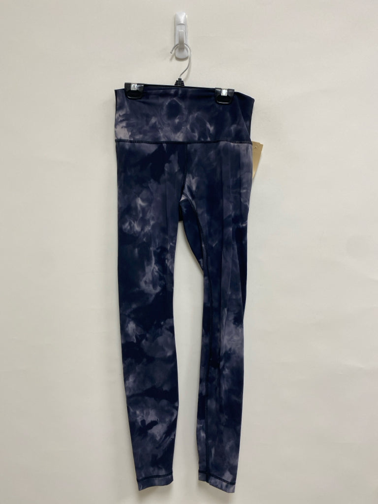 Lululemon Size 6 Gray Black Tie Dye Athletic Leggings