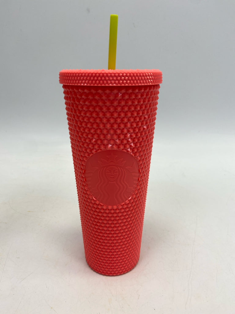 Starbucks Neon Coral Tumbler
