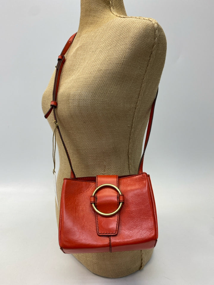 NWT Hobo  Size Coral Gold Accent(s) Leather Crossbody