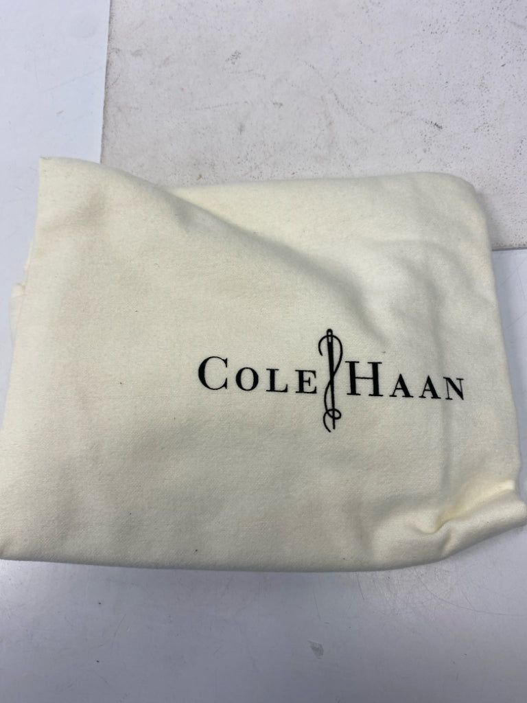 NWT Cole Haan Black Woven Leather Handbag