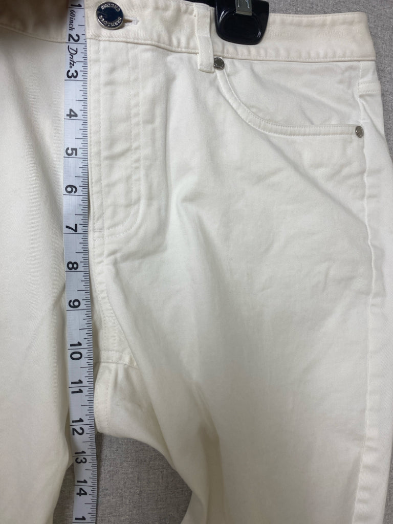Brooks Brothers Size 12 White Cropped Ladies Pants