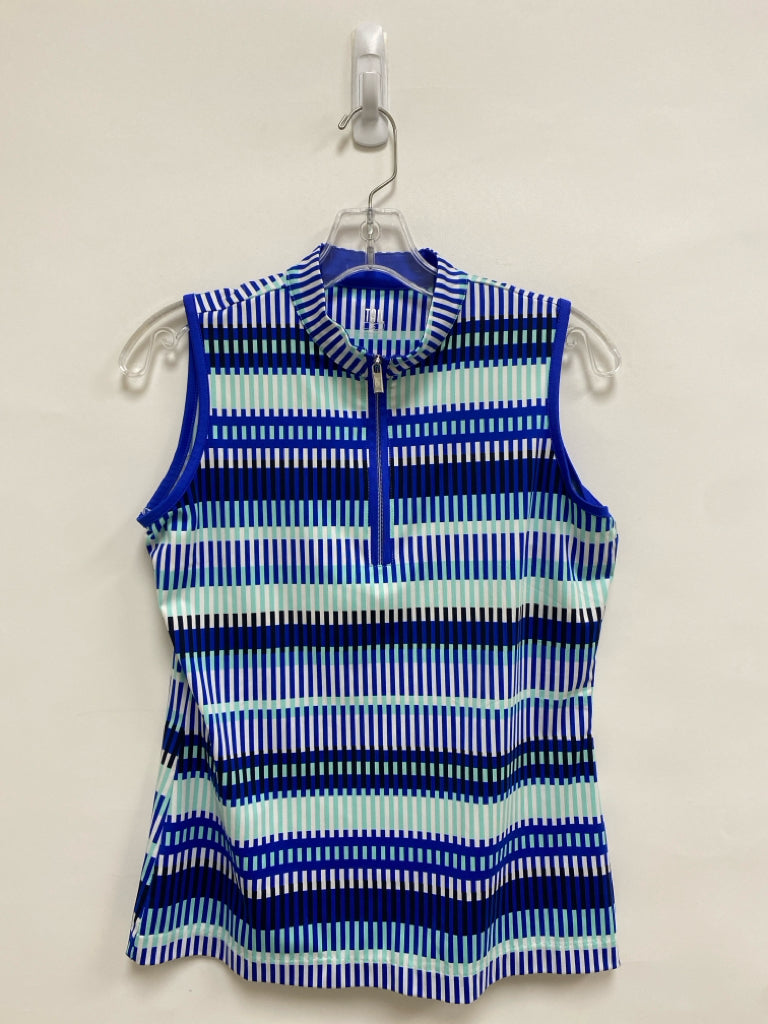 Tail Size S Blue White/Black Striped Quarter Zip Athletic Top