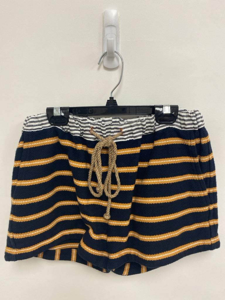Size 0 Black Tan/White Stripes Pull-on Ladies Shorts