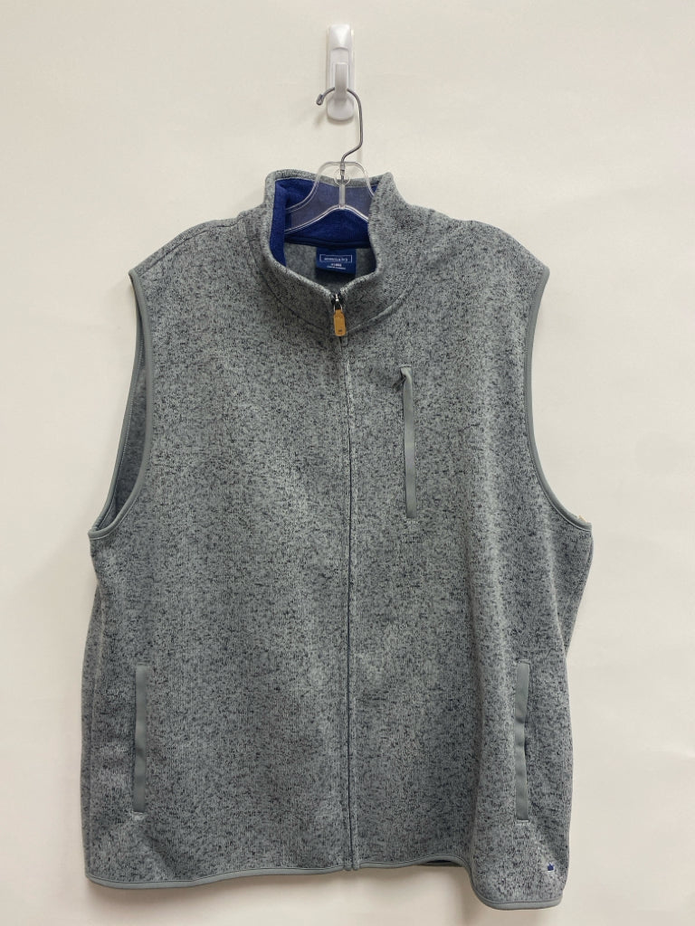 Crown &amp; Ivy Size XL Gray/Black Zip Down Knit Men&
