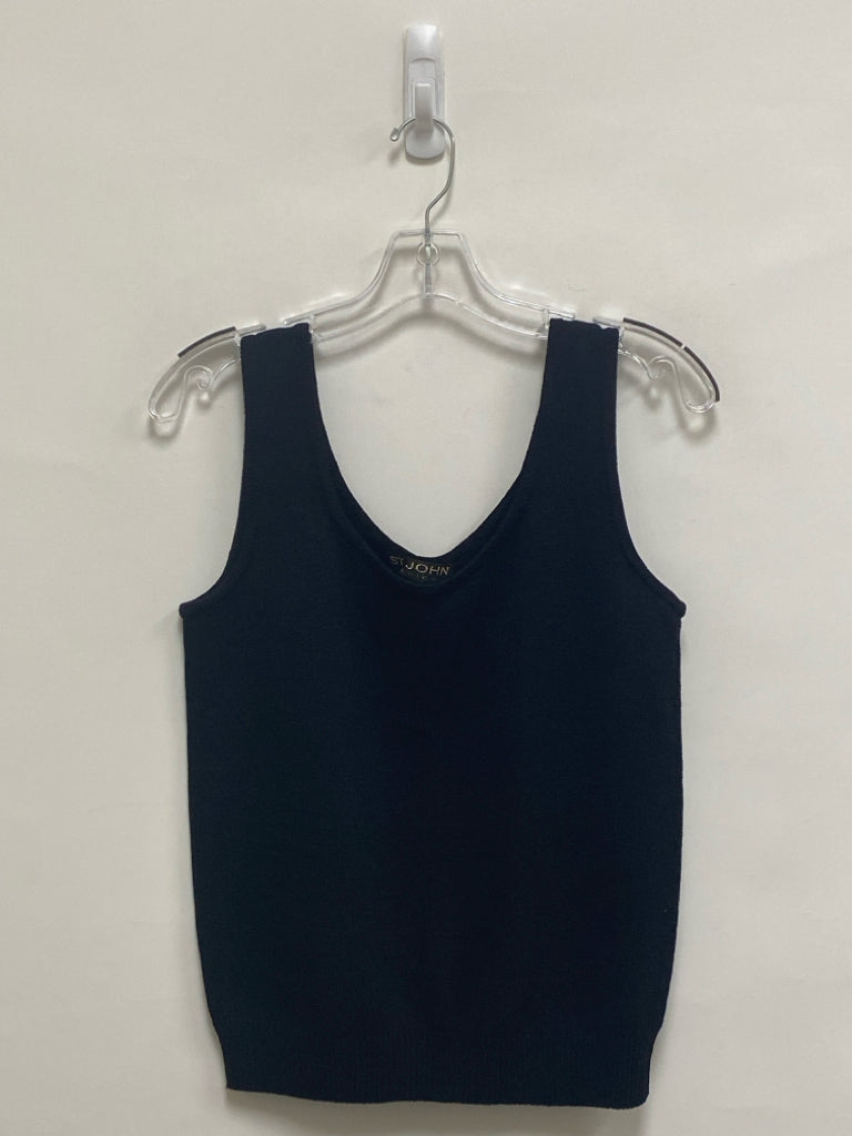 ST. JOHN Size M Black Sleeveless Ladies Sweater