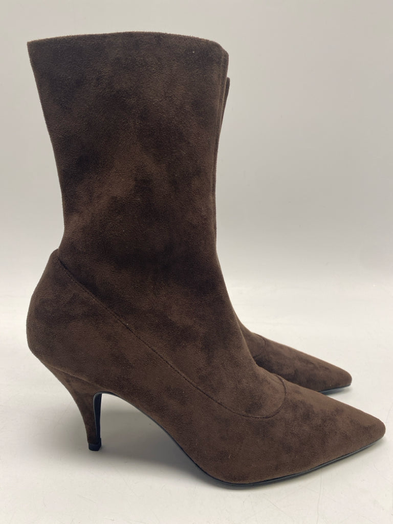 Jeffrey Campbell US Shoe Size 9.5 Brown Side Zipper Suede Boots