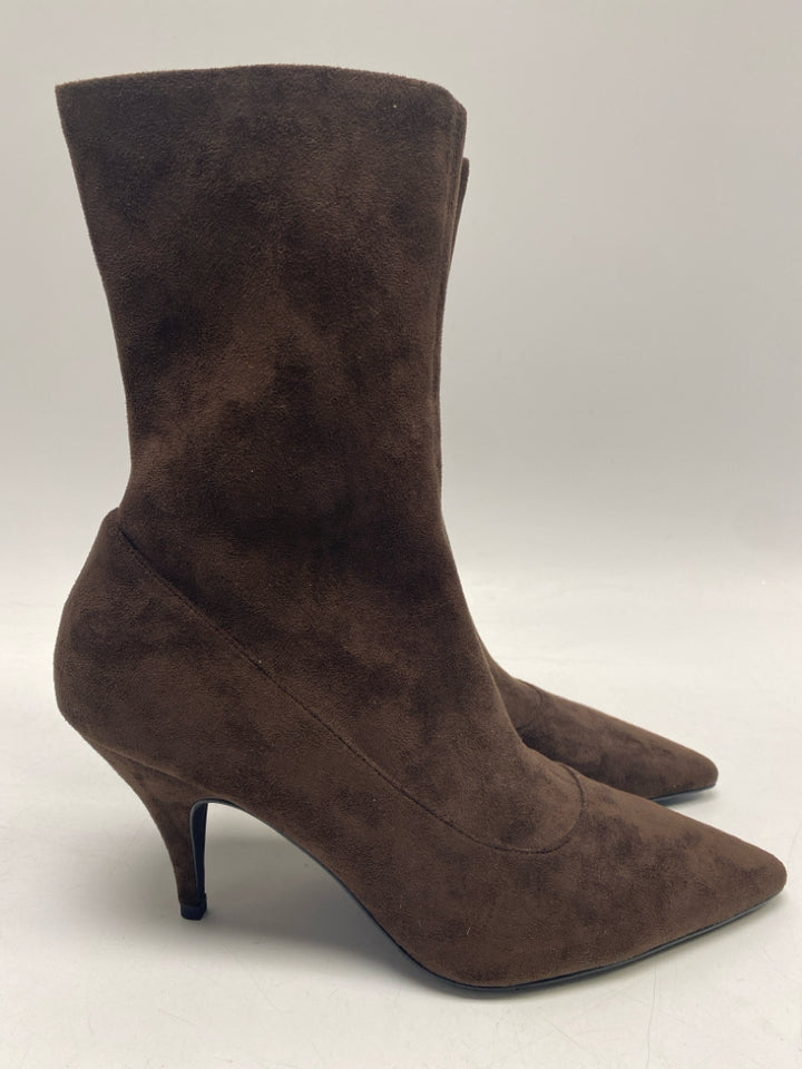 Jeffrey Campbell US Shoe Size 9.5 Brown Side Zipper Suede Boots