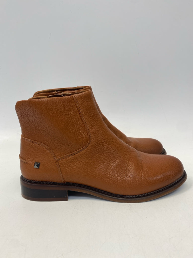 Franco Sarto US Shoe Size 8.5 Chestnut Side Zipper Boots