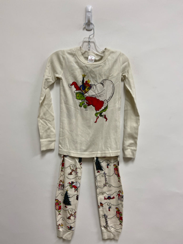 hanna Andersson SIZE 8 Cream Green Christmas Boy&