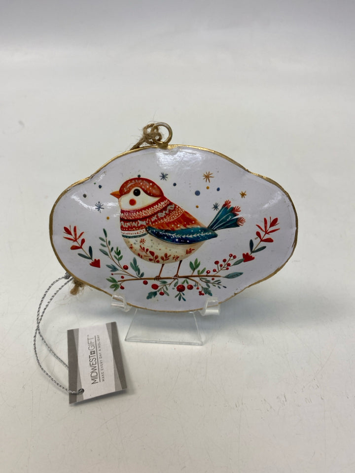 White Red/Green Tin Ornaments