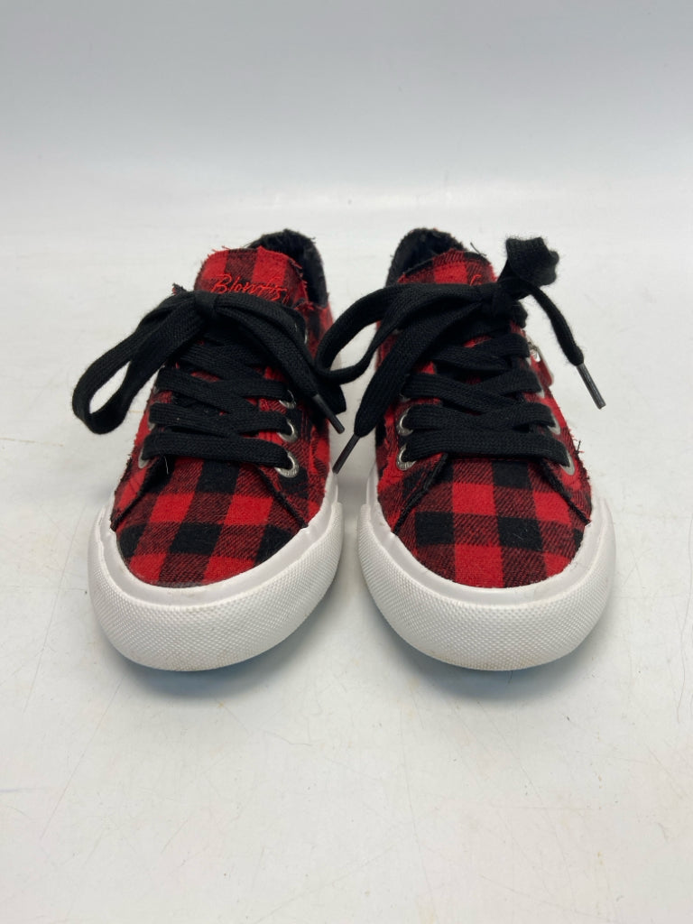Blowfish  Size 6 Red Black Checkered Sneakers