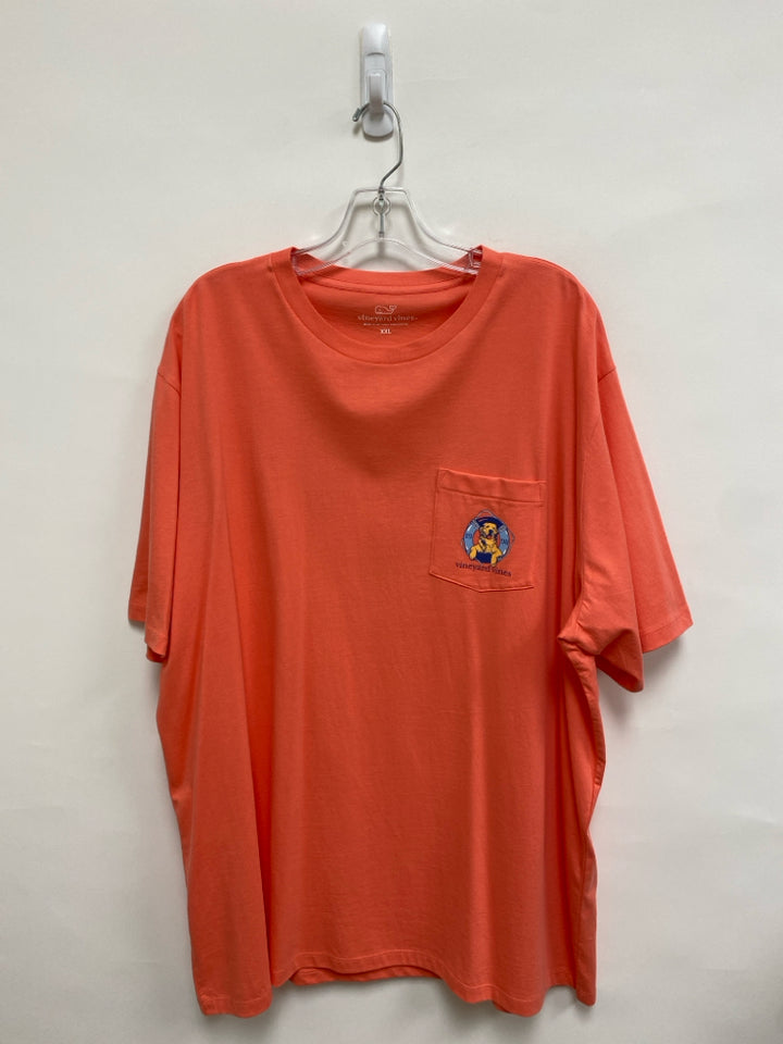 Vineyard Vines Size XXL Coral Blue/Yellow Dogs Men&