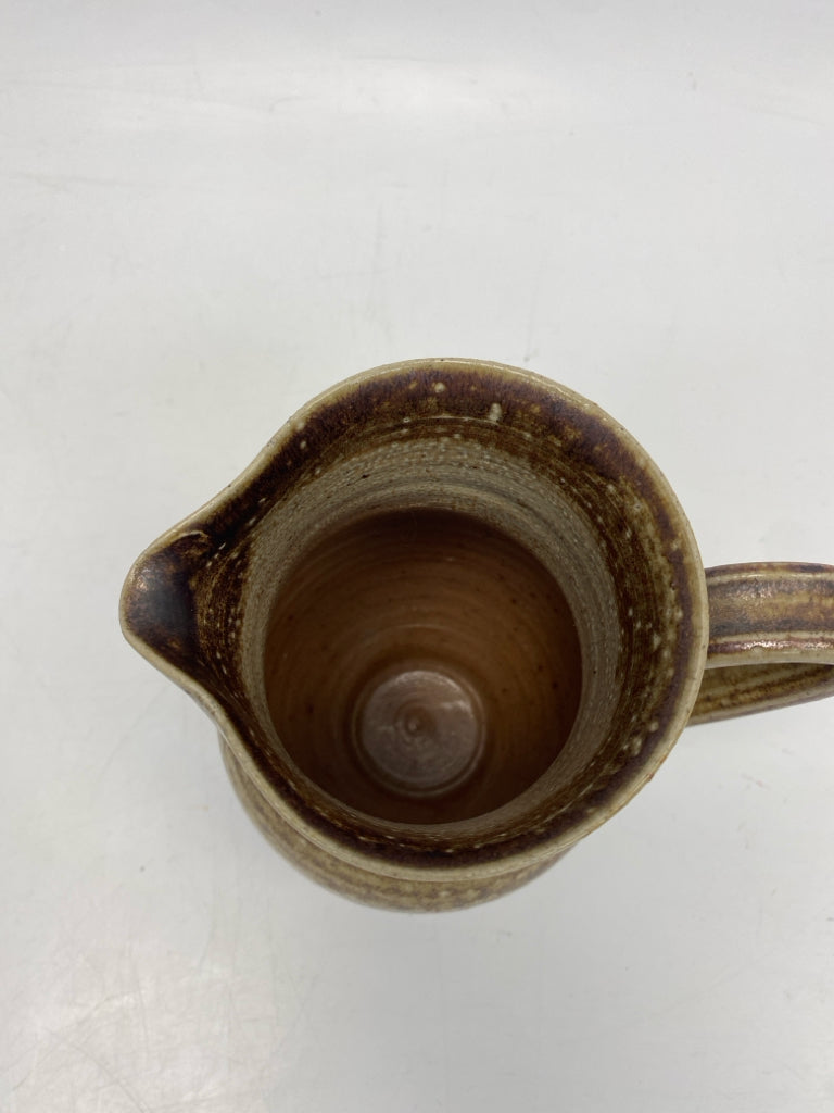 Brown Cream Speckles Pottery