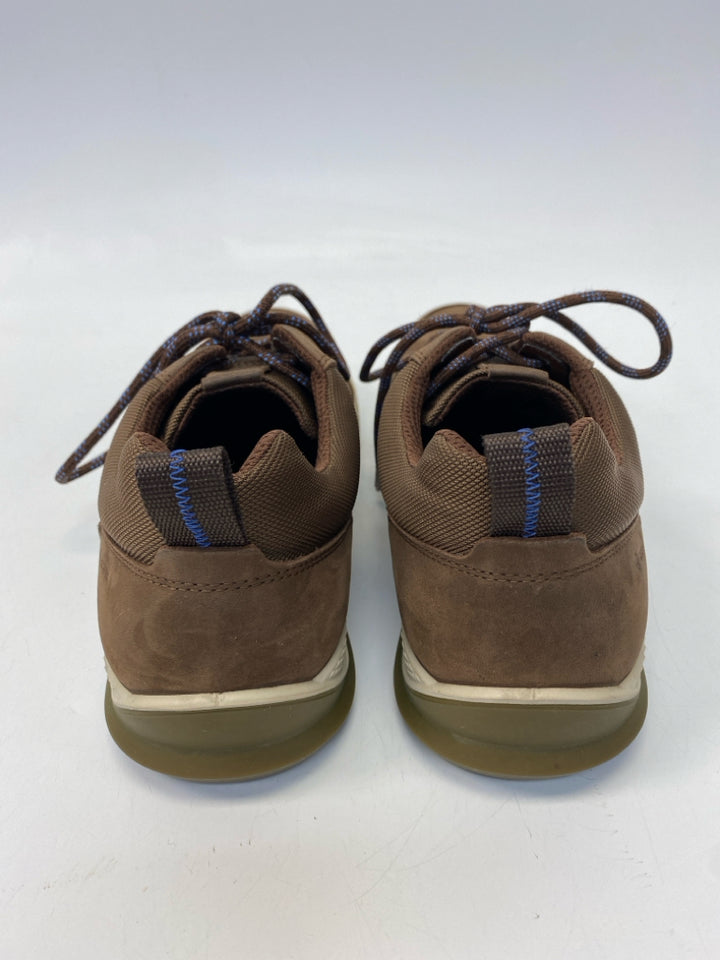 Ecco Size 42 Dark Brown Lace-Up Men&
