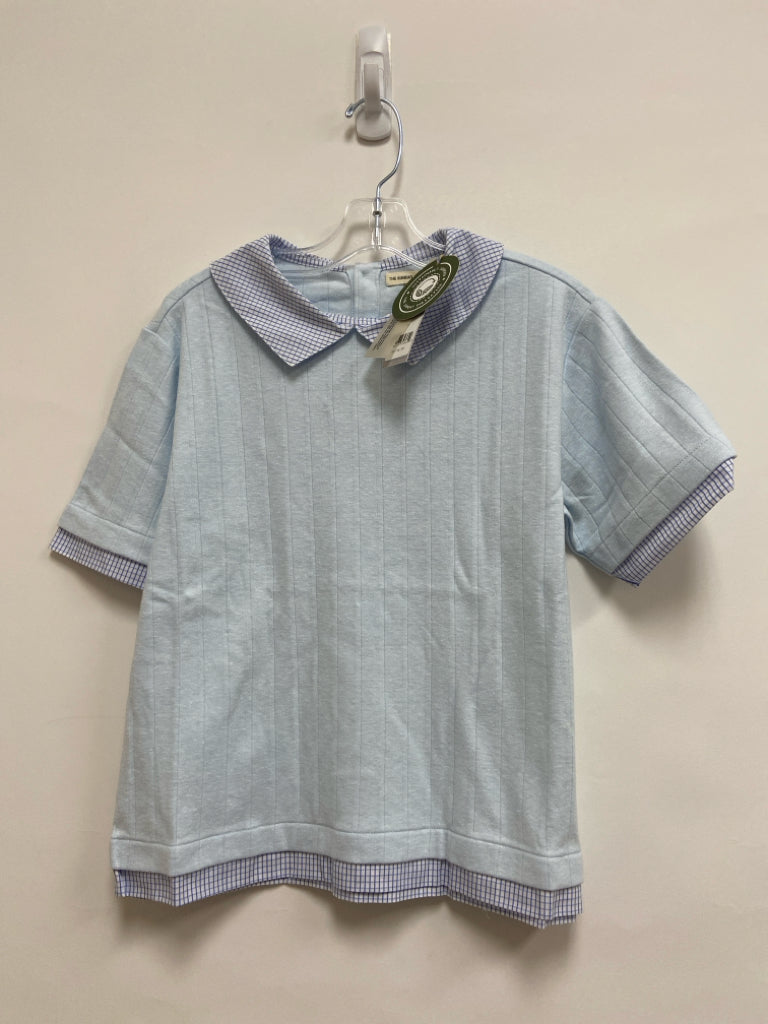 NWT The Sunday Collective SIZE 10/11 Pale Blue Blue/White Trimmed Girl&
